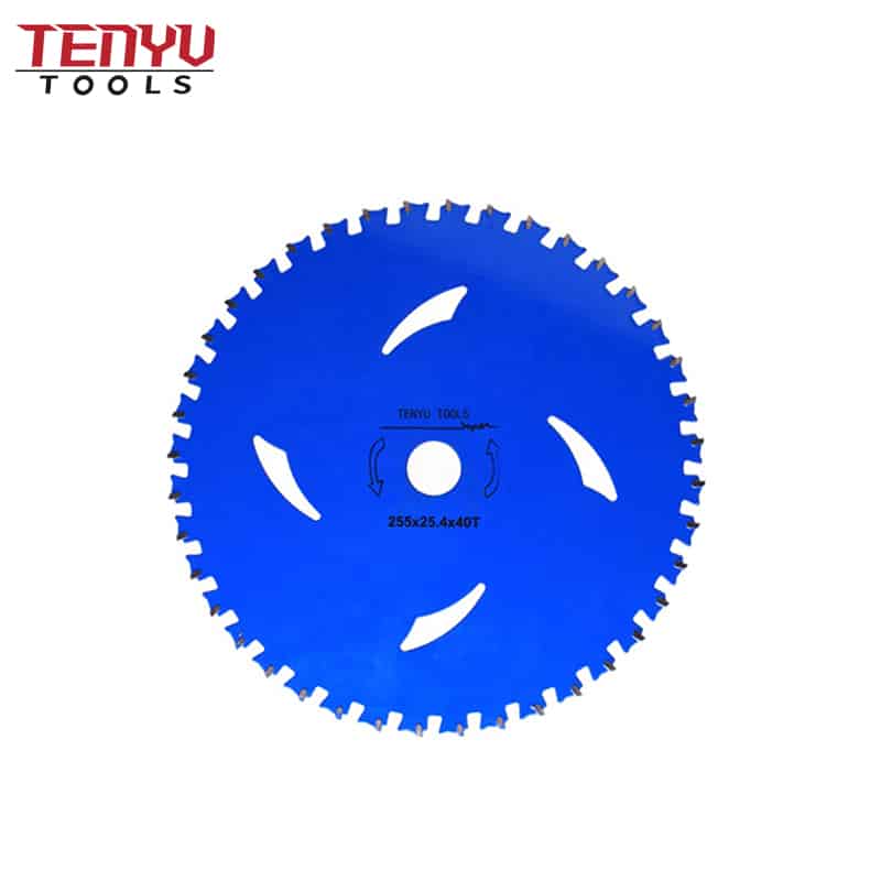 tct wood cutter circular saw blade for precise wood cutting with blue coating3