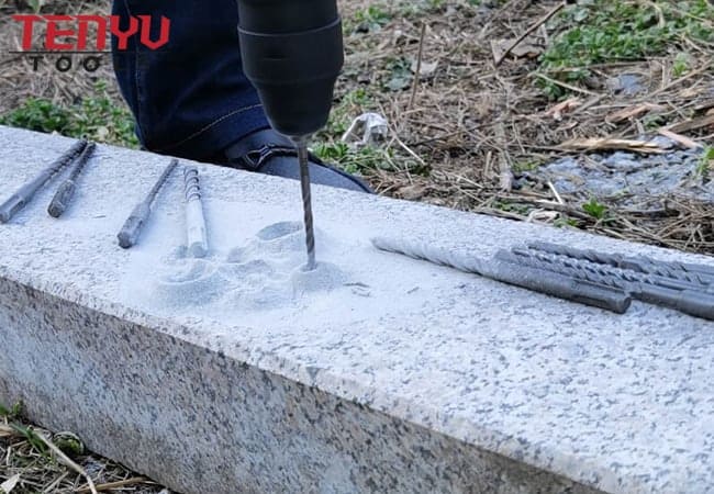 Tungsten Carbide Single Tip U Flute SDS Plus Drill Bits with Hex Position Shank for Brick Stone Concrete and Masonry Drilling