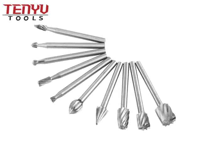 10 adet Sıcak Satmak Sert Alaşım Mini Döner Çapak Tungsten Karbür Ağaç İşleme Oyma Aracı Seti Dremel Döner Araçları Uyar