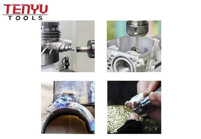 10 adet Sıcak Satmak Sert Alaşım Mini Döner Çapak Tungsten Karbür Ağaç İşleme Oyma Aracı Seti Dremel Döner Araçları Uyar