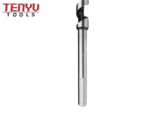 Conjunto de broca hexagonal de broca de madeira de haste hexagonal de 15 peças em uma caixa de plástico para drywall de plástico de madeira macia e dura e materiais compostos
