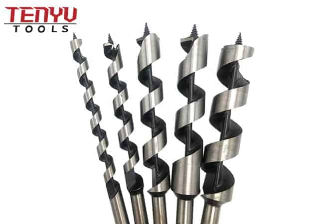 Conjunto de broca hexagonal de broca de madeira de haste hexagonal de 15 peças em uma caixa de plástico para drywall de plástico de madeira macia e dura e materiais compostos