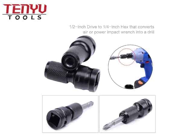 1Pc Hex Shank Drill Chuck Conversion Kit Converter Impact Driver Square Quick Change Adapter