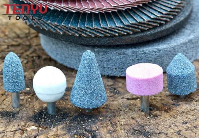 Juego de brocas para muelas abrasivas de herramienta rotatoria de piedra montada abrasiva para Dremel