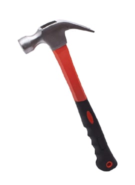 Claw Hammer with Forged Hardened Steel Head with Shock Absorbing FiberGlass Rubber Grip Framing Hammer Multipurpose Use
