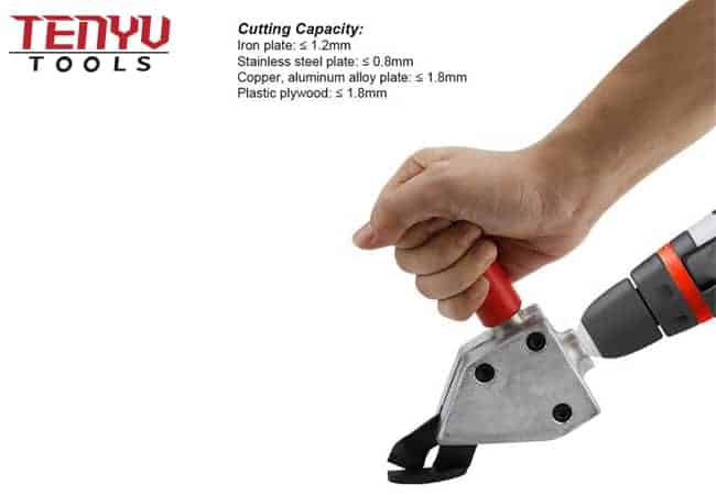 Perceuse électrique ciseaux métal doux tôle d'acier Turbo cisailles accessoire scie Cutter Machine de découpe perceuse électrique outil de coupe 150mm