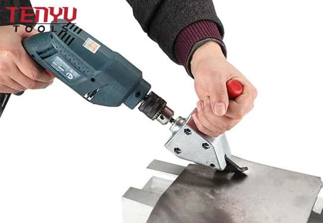 Perceuse électrique ciseaux métal doux tôle d'acier Turbo cisailles accessoire scie Cutter Machine de découpe perceuse électrique outil de coupe 150mm