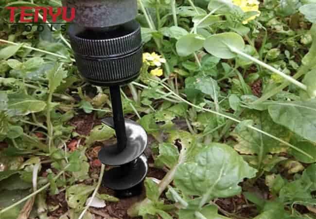 Garden Auger Spiral Drill Bits Garden Any Kinds of Solid Drilling Earth Post Umbrella Hole Digger for Flower Vegetables Planting