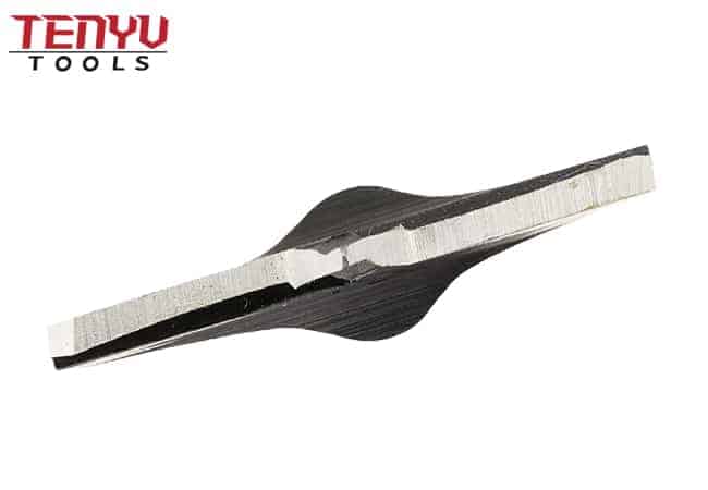Broca de paleta de pala de madera plana de punto central de vástago hexagonal de cambio rápido de servicio pesado para orificio de perforación de madera