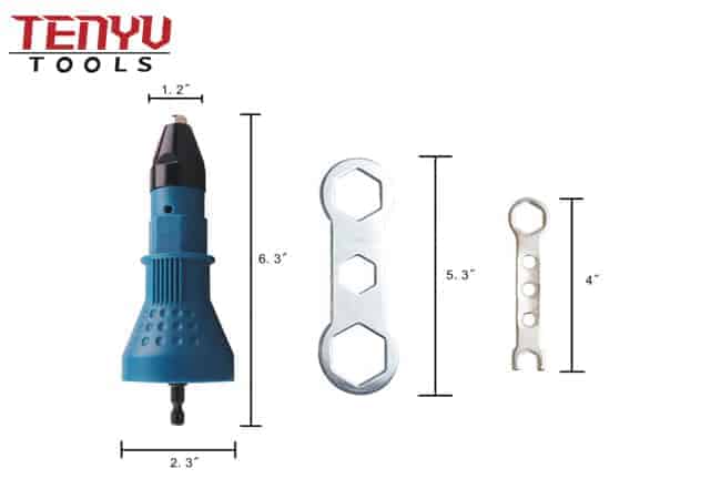 Hex Shank Electric Blind Rivet Gun Drill Adapter Tool Kit for home DIY or Outdoor Use