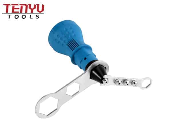 Hex Shank Electric Blind Rivet Gun Drill Adapter Tool Kit for home DIY or Outdoor Use