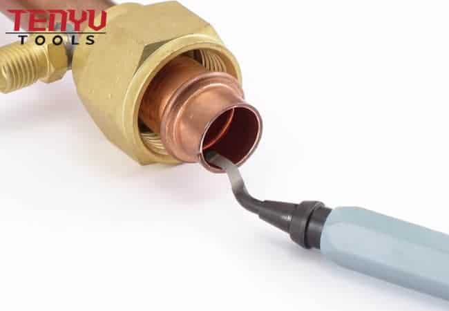 Hss Tin Coated Hand Deburring Tool Chamfering Cutter Head Rotation Deburring Blades for Metal and Plastic Deburring