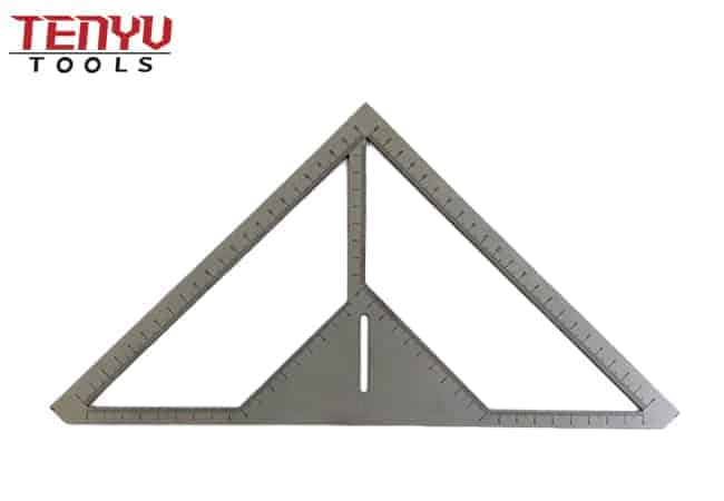 Regla multifunción, regla de drenaje de suelo de acero inoxidable, herramienta de albañil, regla triangular, regla de medición de azulejo tipo flor de mano rápida