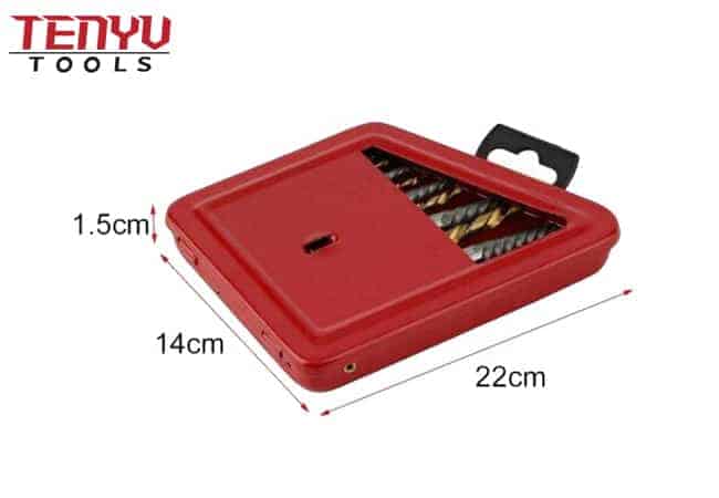 10 Uds herramienta extractora de tornillos rotos extractor de tornillos dañados juego de Extractor de tornillos dañados en caja de Metal