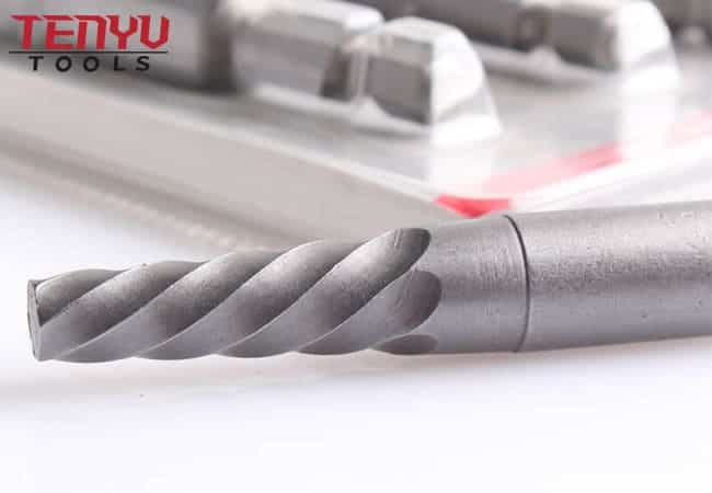 5Pcs Hex Shank Spiral Flute Broken Bolt or Screw Removal Extractor Tool Set