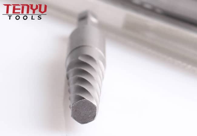 5Pcs Hex Shank Spiral Flute Broken Bolt or Screw Removal Extractor Tool Set