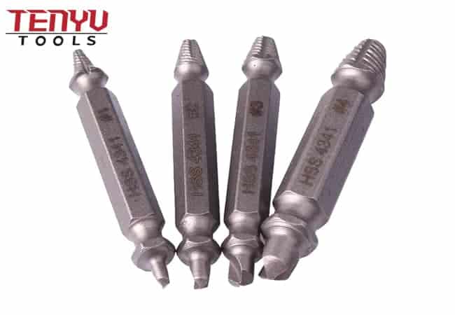 HSS 4341 Factory Speed Out Extractor de tornillos dañados para tornillos o pernos de cualquier tamaño
