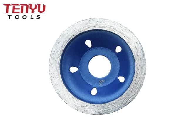 Tratamiento térmico Ruedas de copa de diamante con borde turbo de 4 pulgadas para hormigón y piedra Cerámica Molienda de baldosas de mármol
