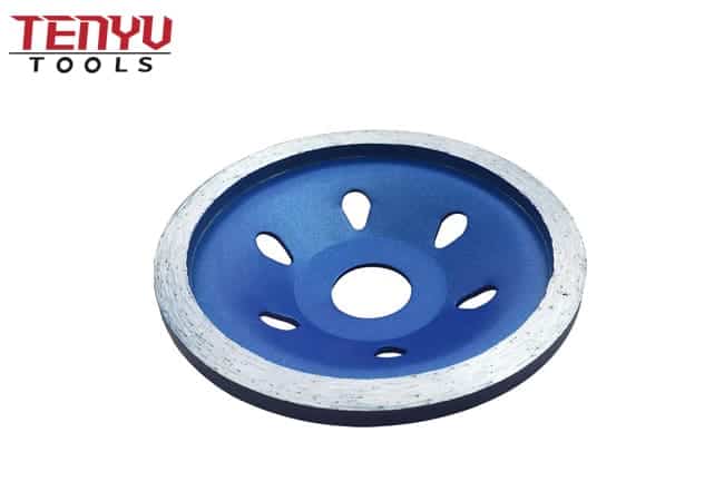 Heat Treatment 4 Inch Turbo Rim Diamond Cup Wheels for Concrete and Stone Ceramics Marble Tile Grinding