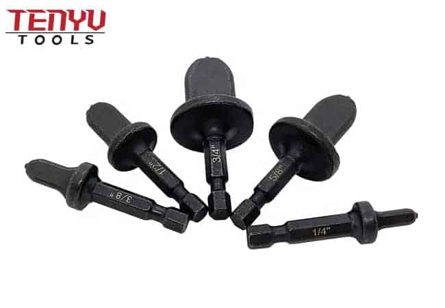 5pcs Hex Handle Tube Expander Swaging Tool Drill Bit Set Flaring Tool Drill Bit Easier to Extend for Copper Pipe Aluminum