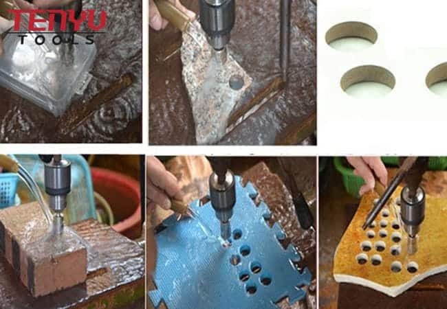 16mm Silver Surface Diamond Core Drill Bit Hole Saw for Tile Glass Marble Granite Fiberglass Ceramic Drilling Tool