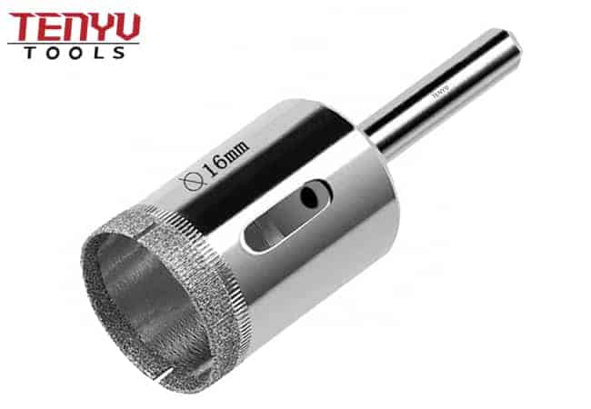 16mm Silver Surface Diamond Core Drill Bit Hole Saw for Tile Glass Marble Granite Fiberglass Ceramic Drilling Tool