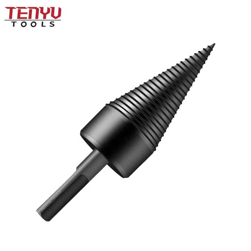 high carbon steel wood splitting auger drill bit with hex shank sds plus shank, sds max shank