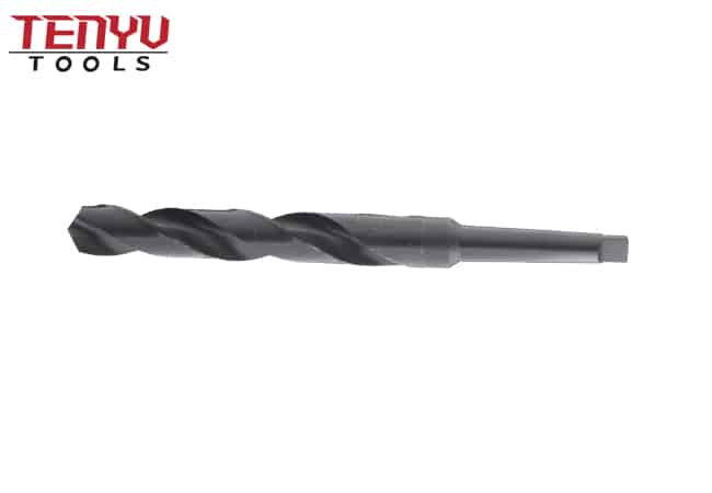 110s high speed steel taper shank drill bit, black oxide finish, #2 morse taper shank, 118 degree conventional point, 7 8 size