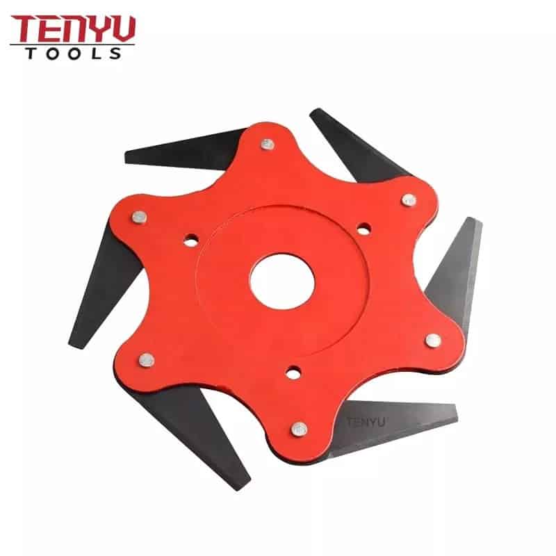 6 cutter six leaf garden lawn mower trimmer head grass weed eater brush cutter saw blade tool