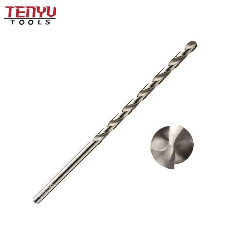 hss din340 foret hélicoïdal en métal extra long pour le métal forets de forage en acier inoxydable forets pour l'acier