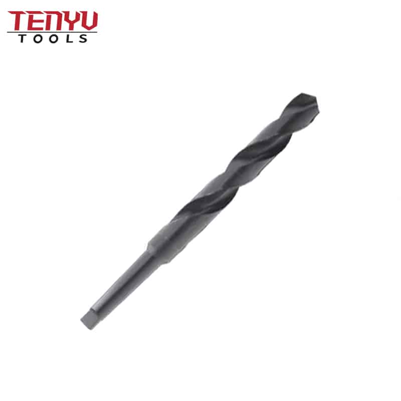 110 hss taper shank drill bit black oxide finish #2 morse taper shank 118 degree conventional point 7 8″ size