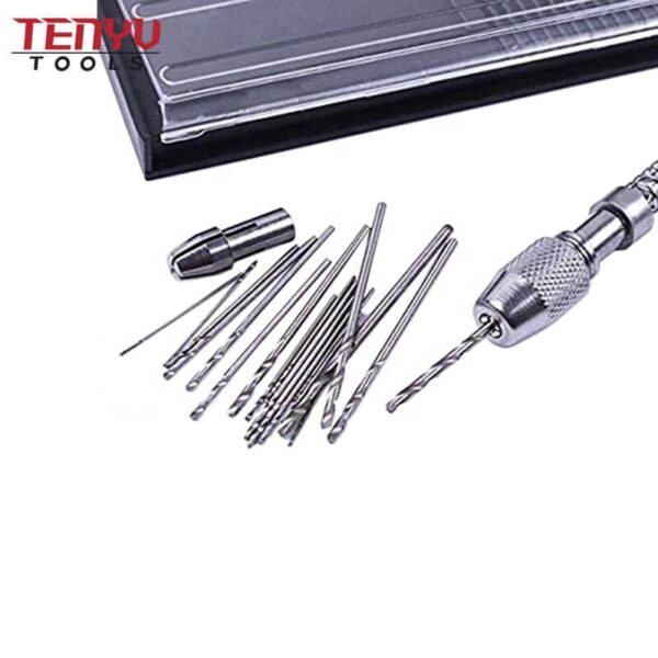 21pcs pin vise with mini drill bits set