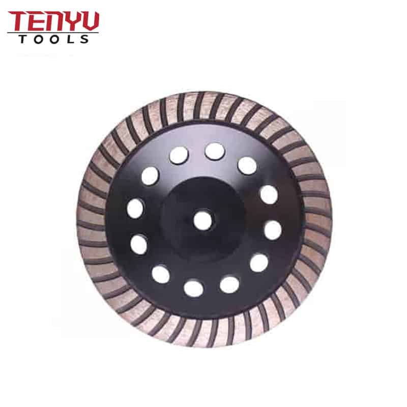 7 inç elmas turbo jant taşlama fincan tekerlek disk öğütücü beton granit taş testere bıçağı