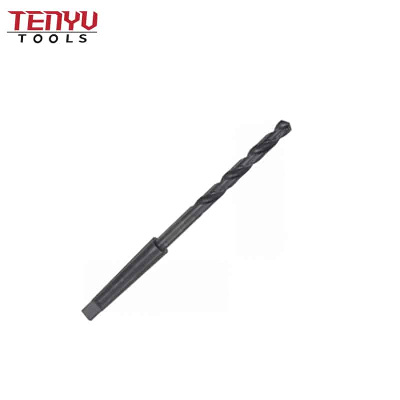 8.1mm twist drill bit with mt1 morse taper shank 65mm flute length high speed steel black oxide