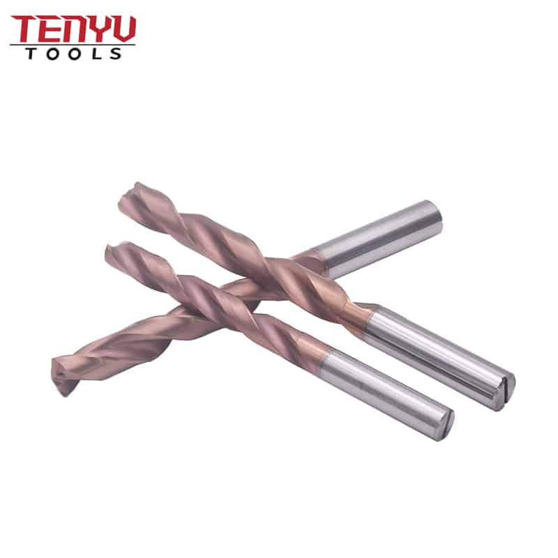 amber color solid carbide drill bits set