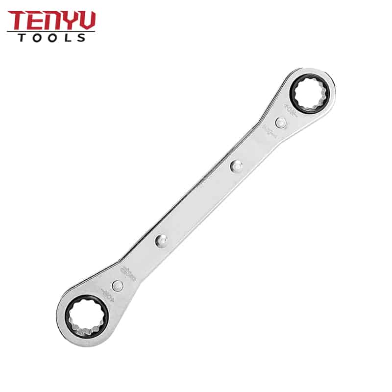 double box end ratcheting wrench china chrome vanadium steel with mirror polish finish