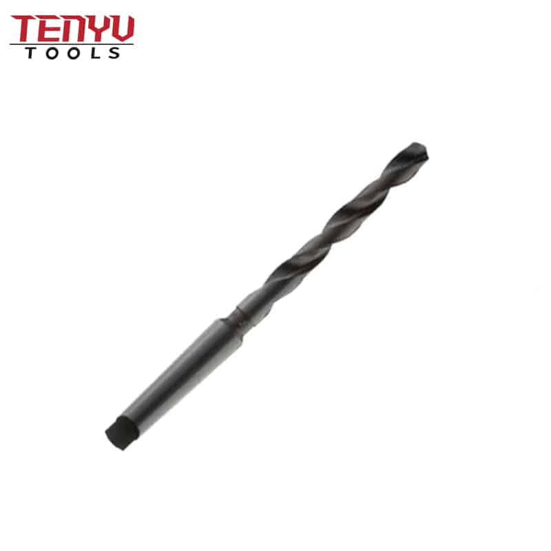 hss oversized taper shank drill bit black oxide mt4 morse taper shank 135° 1 1 16″ dia. x 12 1 4″