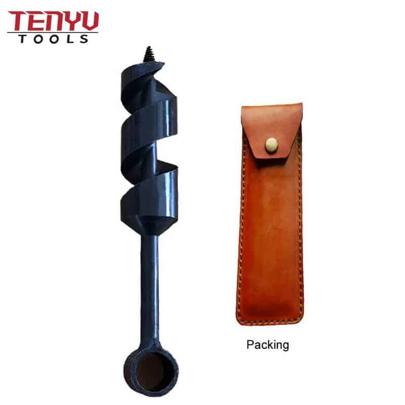 hand scotch eyed pattern ring wood drill auger bit adapter for bushcraft and camping