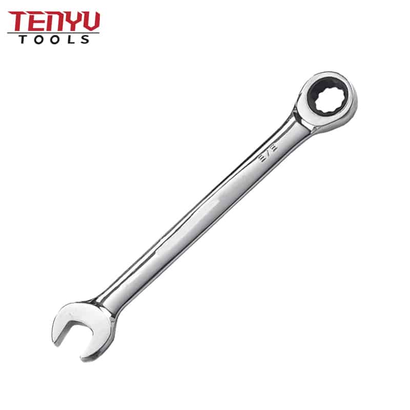 metric ratcheting combination wrench china chrome vanadium steel with mirror polish finish