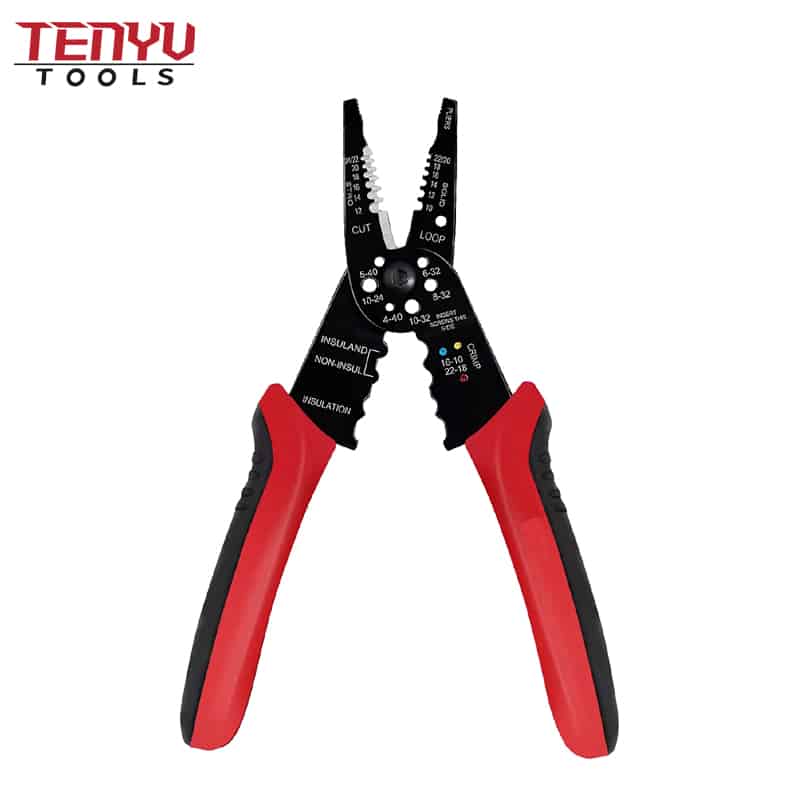 Ferramenta de crimpagem de fio multifuncional de 8 polegadas ferramenta de crimpagem de fio cortador de fio ferramenta manual de crimpagem