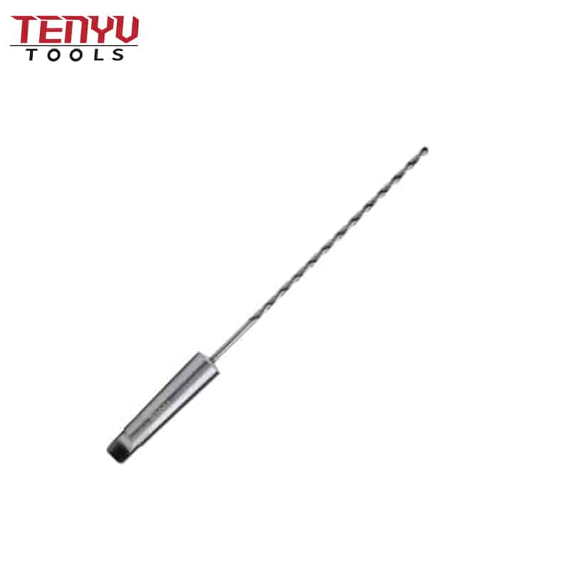 white finish din341 extra long hss taper shank twist drill bits for metal drilling