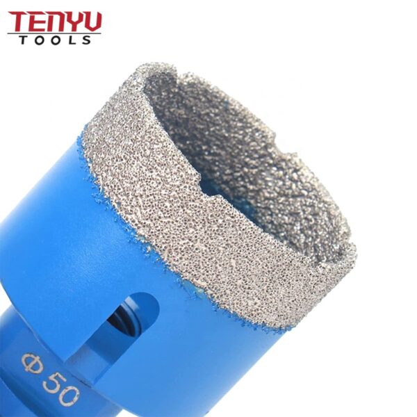 vacuum brazed diamond hole saw core drill bit set vacuum hole saw cutter for marble tile glass fast drilling