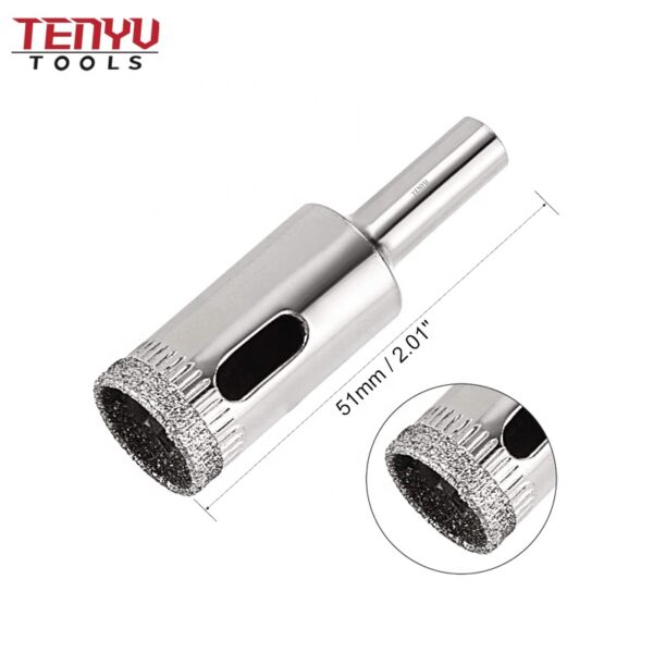 16mm silver surface diamond core drill bit hole saw for tile glass marble granite fiberglass ceramic drilling tool