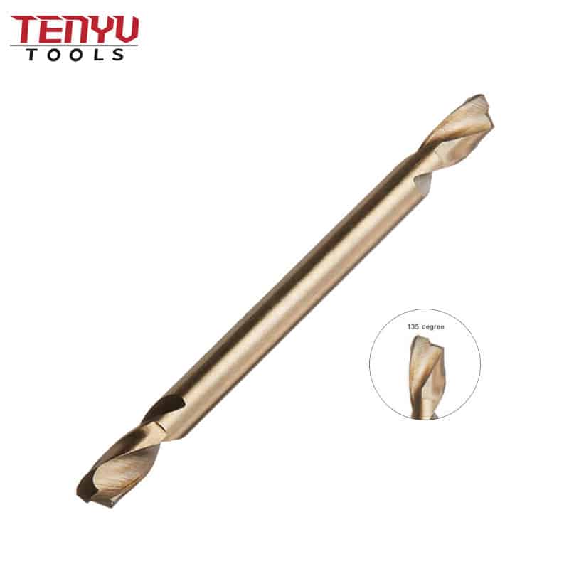 high quality metal aluminum stainless steel double ended hss twist