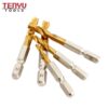 din1897 hex shank metal hss twist stub short titanium coated drill bit