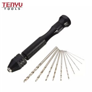 11pcs precision hand drill with mini micro twist drill bits set smallest drill bit with pin vise hand great for models and hobby