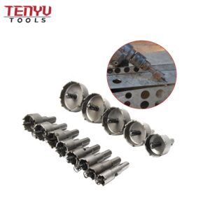 13pcs stainless steel tungsten carbide metal hss drill bit hole saw set