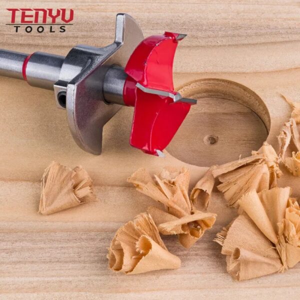 adjustable round shank tungsten carbide tip tct wood forstner drill bit use for wood drilling