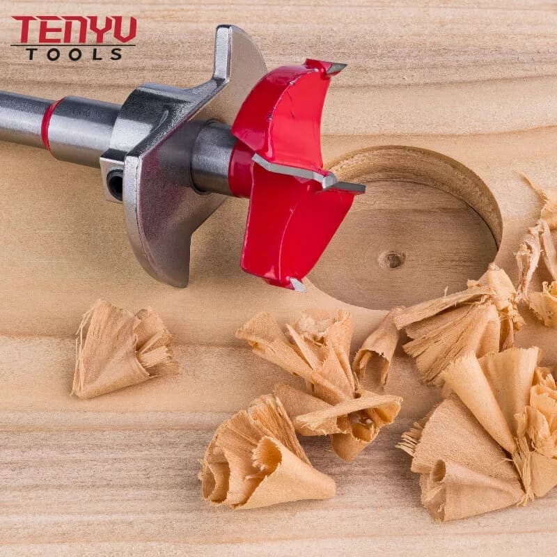 adjustable round shank tungsten carbide tip tct wood forstner drill bit use for wood drilling