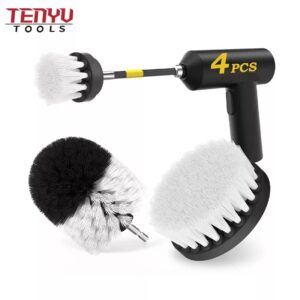4 pcs all purpose power clean scrubber brush electric cleaning brush kit with extend